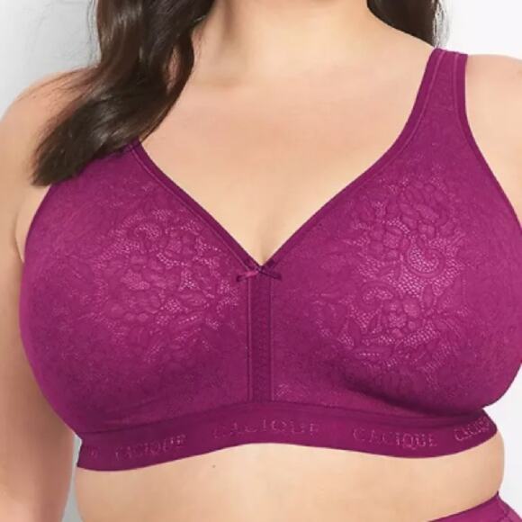 Purple Cacique lightly Lined No Wire 38F - Picture 1 of 7